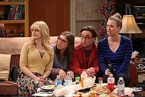 The Big Bang Theory : Bild Melissa Rauch, Johnny Galecki, Mayim Bialik, Kaley Cuoco