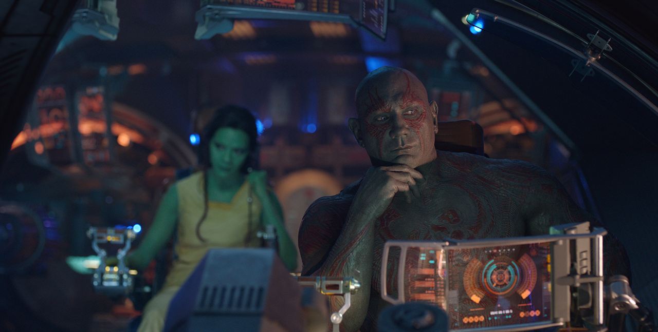 Guardians Of The Galaxy : Bild Dave Bautista, Zoe Saldana