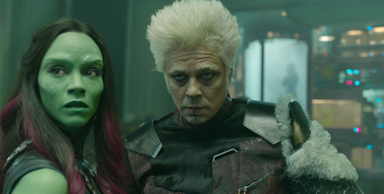 Guardians Of The Galaxy : Bild Benicio Del Toro, Zoe Saldana
