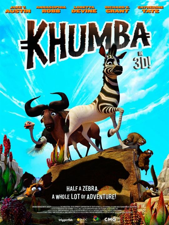 Khumba - Das Zebra ohne Streifen am Popo : Kinoposter