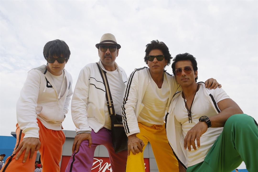 Happy New Year : Bild Boman Irani, Sonu Sood, Vivaan Shah, Shah Rukh Khan