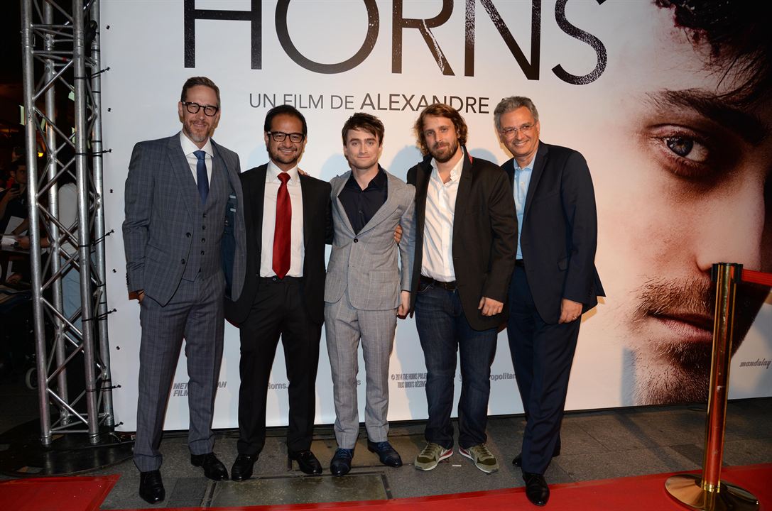 Horns : Vignette (magazine) Victor Hadida, Alexandre Aja, Riza Aziz, Joey McFarland, Daniel Radcliffe
