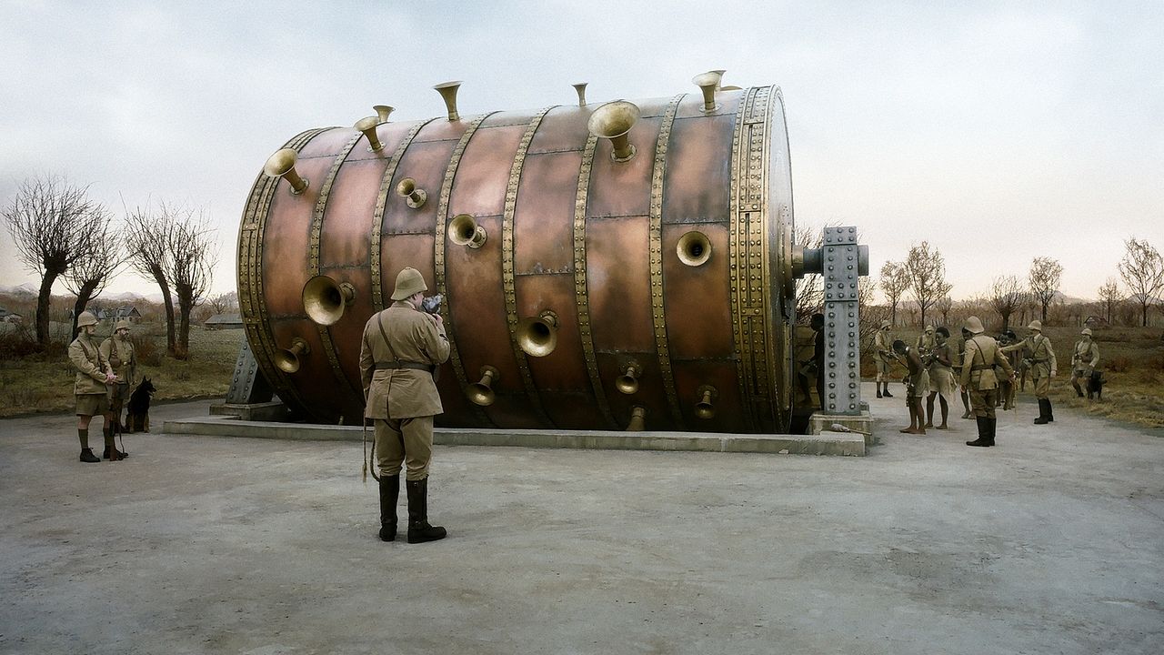 Eine Taube sitzt auf einem Zweig und denkt über das Leben nach : Bild