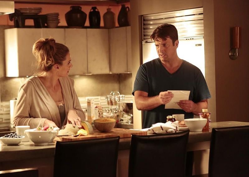 Castle : Bild Stana Katic, Nathan Fillion