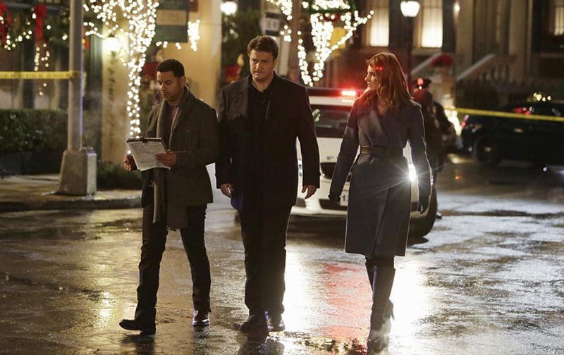 Bild Stana Katic, Nathan Fillion, Jon Huertas