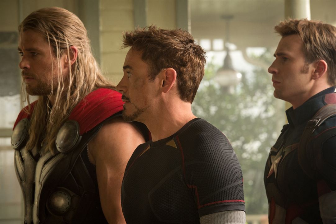 Avengers 2: Age Of Ultron : Bild Robert Downey Jr., Chris Hemsworth, Chris Evans