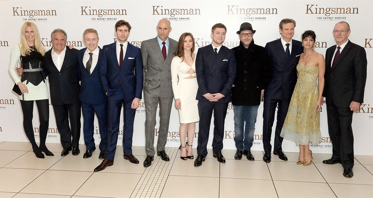 Kingsman: The Secret Service : Vignette (magazine) Colin Firth, Claudia Schiffer, Mark Strong, Matthew Vaughn, Taron Egerton, Sophie Cookson, Sofia Boutella