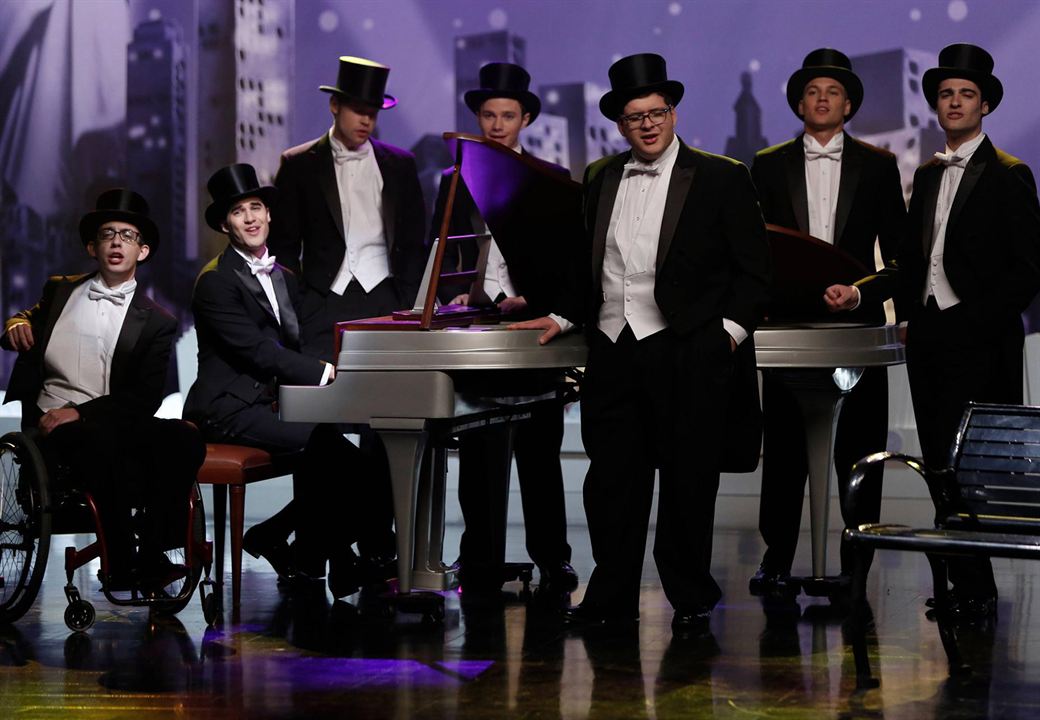 Glee : Bild Darren Criss, Chris Colfer, Kevin McHale, Chord Overstreet