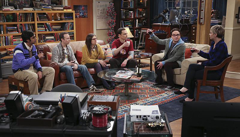 The Big Bang Theory : Bild Kevin Sussman, Mayim Bialik, Kaley Cuoco, Jim Parsons, Kunal Nayyar, Johnny Galecki