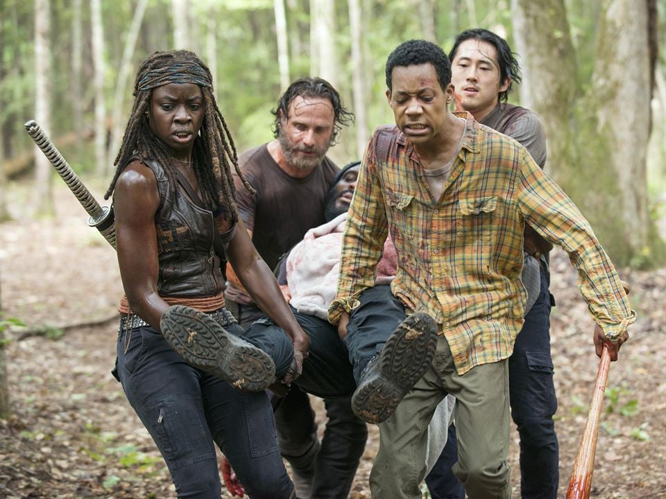 The Walking Dead : Bild Steven Yeun, Chad L. Coleman, Tyler James Williams, Danai Gurira, Andrew Lincoln