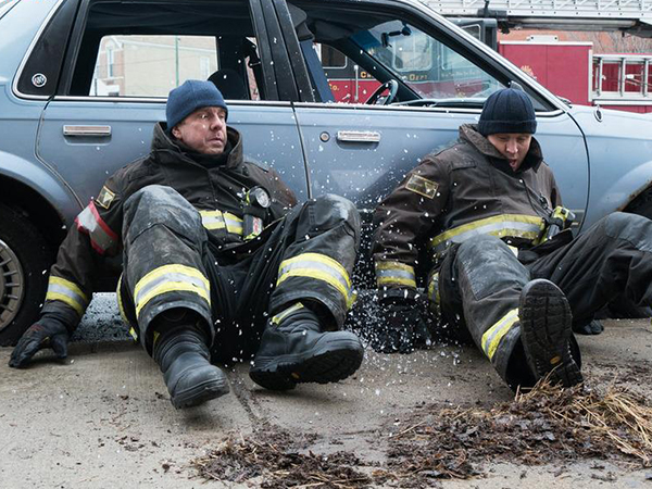 Chicago Fire : Bild Kenny Johnson, Jesse Spencer