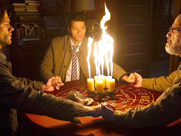 Supernatural : Bild Misha Collins, Jared Padalecki