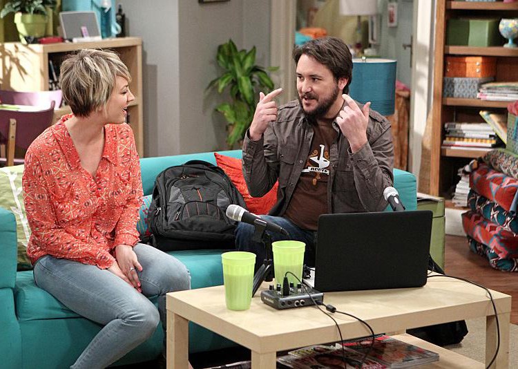 The Big Bang Theory : Bild Kaley Cuoco, Wil Wheaton