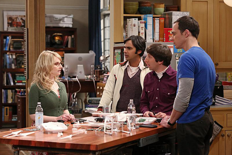 The Big Bang Theory : Bild Simon Helberg, Jim Parsons, Kunal Nayyar, Melissa Rauch