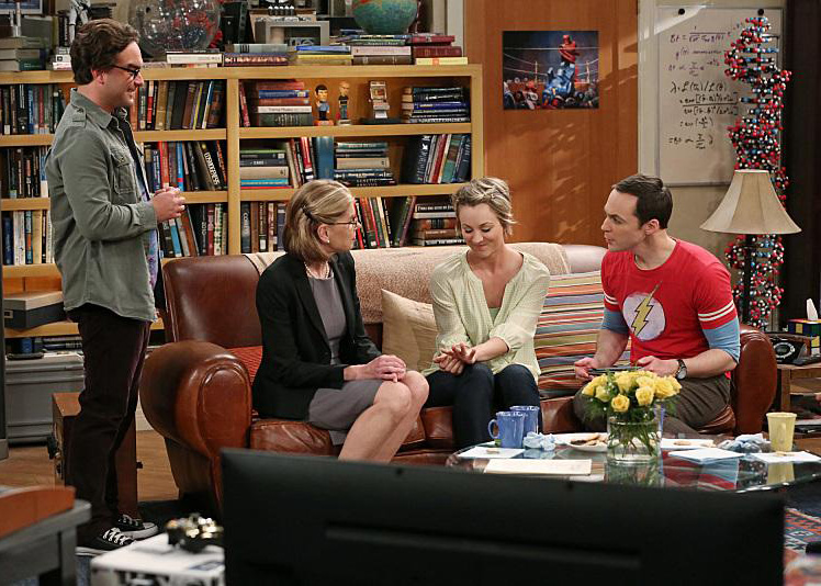 The Big Bang Theory : Bild Christine Baranski, Laurie Metcalf, Kaley Cuoco, Johnny Galecki