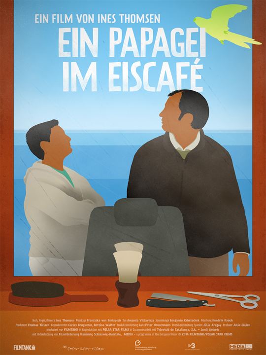 Ein Papagei im Eiscafé : Kinoposter