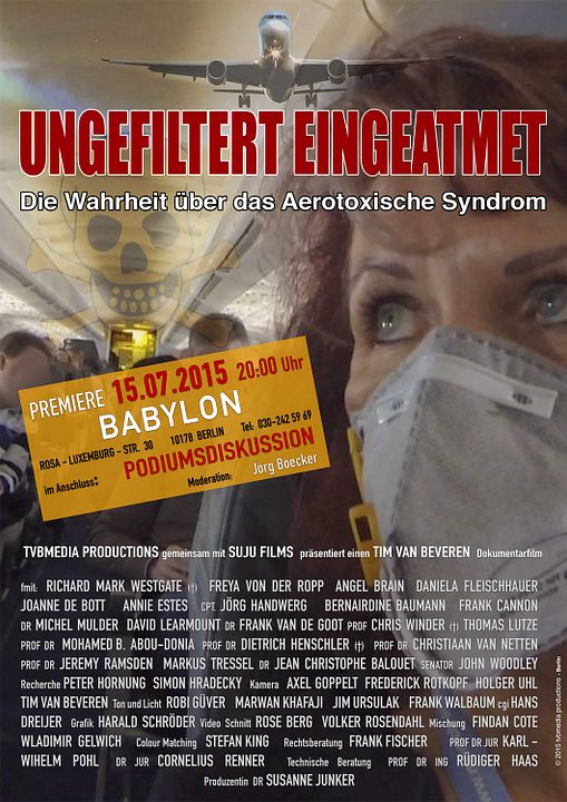 Ungefiltert eingeatmet - Die Wahrheit über das aerotoxische Syndrom : Kinoposter