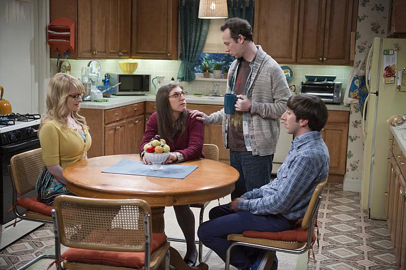 The Big Bang Theory : Bild Melissa Rauch, Kevin Sussman, Simon Helberg, Mayim Bialik