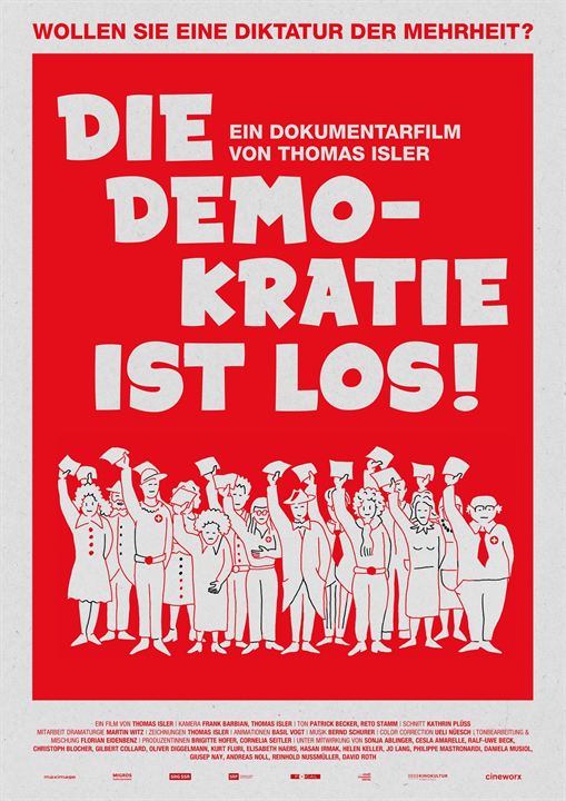 Die Demokratie ist los! : Kinoposter