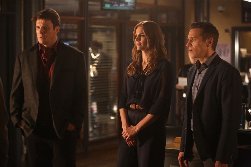 Castle : Bild Seamus Dever, Stana Katic, Nathan Fillion