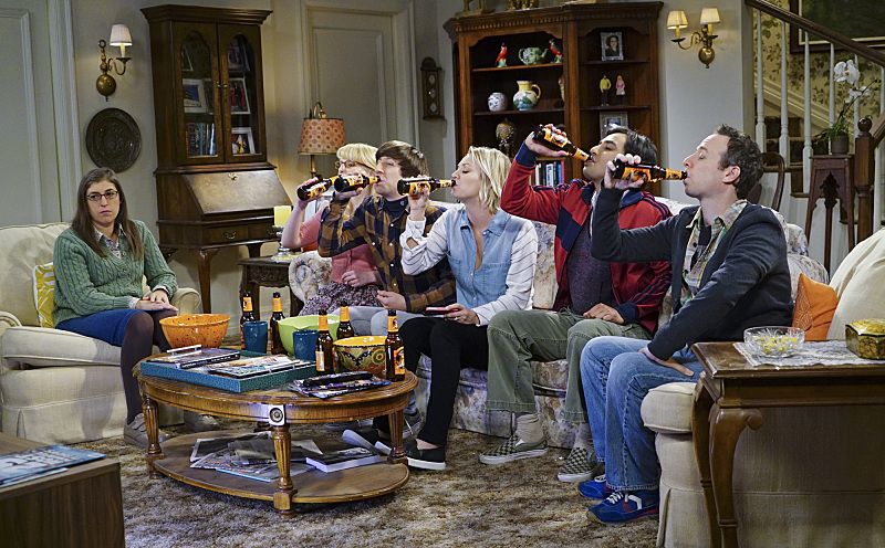 The Big Bang Theory : Bild Kaley Cuoco, Mayim Bialik, Kunal Nayyar, Melissa Rauch, Kevin Sussman, Simon Helberg