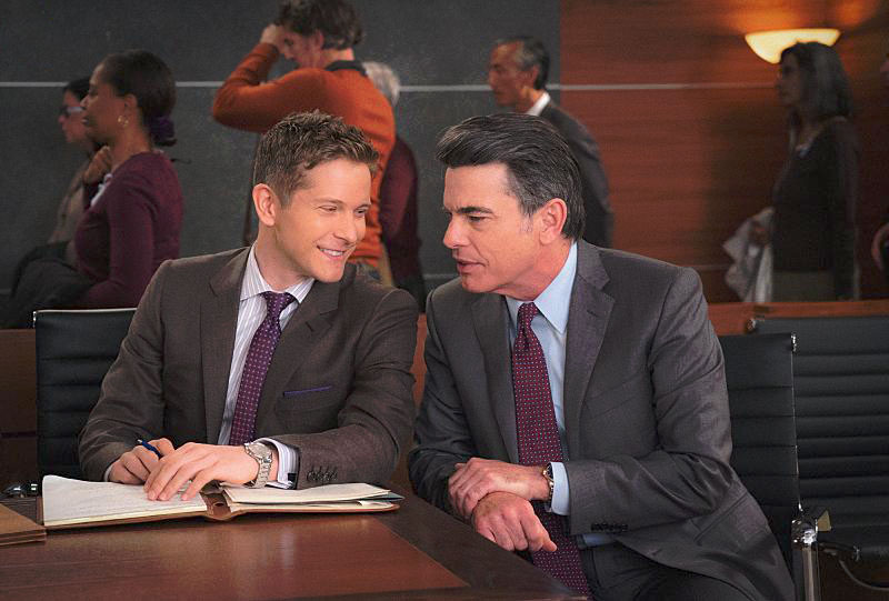 Good Wife : Bild Peter Gallagher, Matt Czuchry