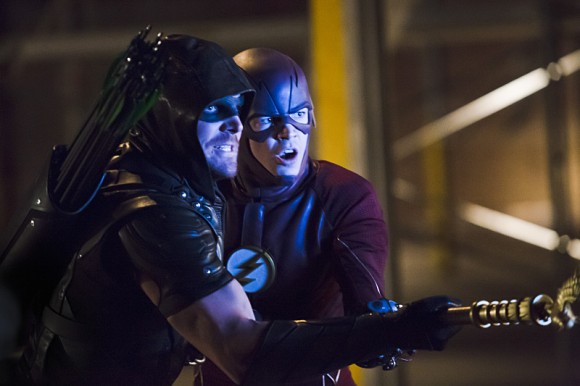 Arrow : Bild Grant Gustin, Stephen Amell