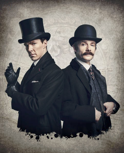 Sherlock : Bild Benedict Cumberbatch, Martin Freeman