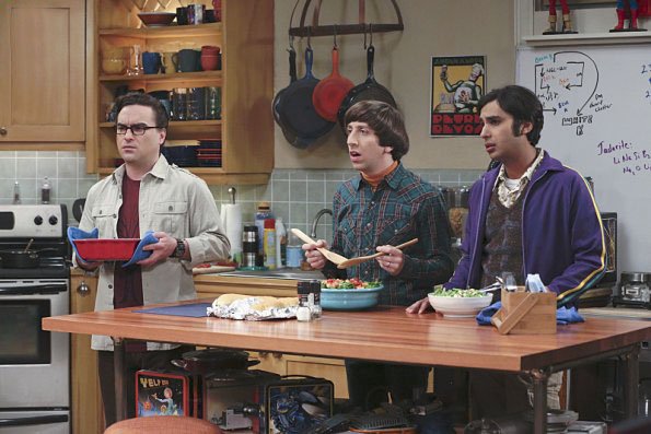 The Big Bang Theory : Bild Johnny Galecki, Kunal Nayyar, Simon Helberg