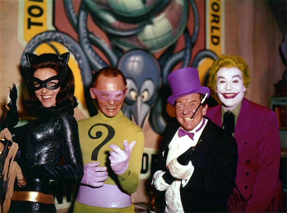 Batman hält die Welt in Atem : Bild Frank Gorshin, Burgess Meredith, Cesar Romero, Lee Meriwether