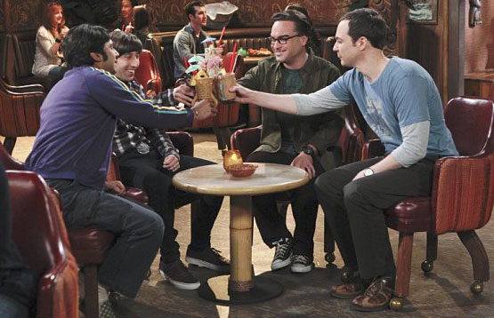 The Big Bang Theory : Bild Johnny Galecki, Jim Parsons, Kunal Nayyar, Simon Helberg