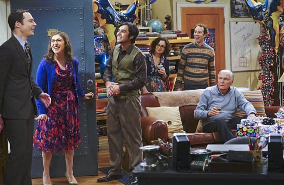The Big Bang Theory : Bild Jim Parsons, Kunal Nayyar, Kevin Sussman, Mayim Bialik