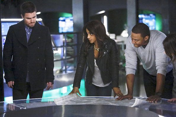 Arrow : Bild Stephen Amell, David Ramsey, Megalyn Echikunwoke