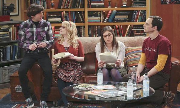 The Big Bang Theory : Bild Mayim Bialik, Jim Parsons, Melissa Rauch, Simon Helberg