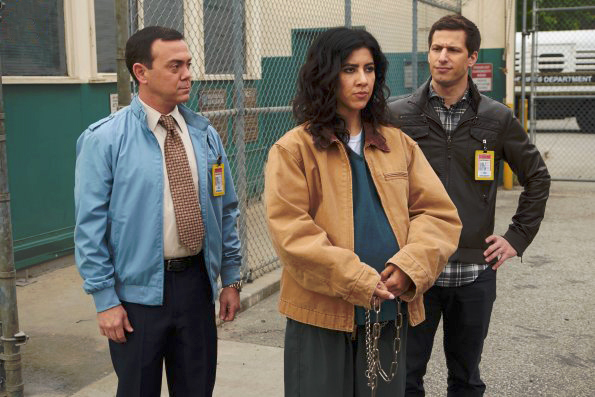 Brooklyn Nine-Nine : Bild Andy Samberg, Stephanie Beatriz, Joe Lo Truglio