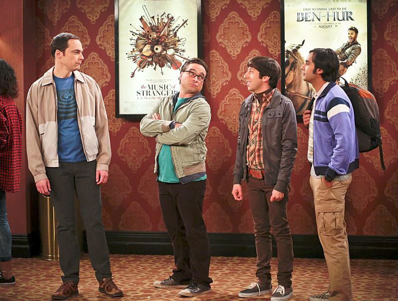 The Big Bang Theory : Bild Johnny Galecki, Kunal Nayyar, Jim Parsons, Simon Helberg