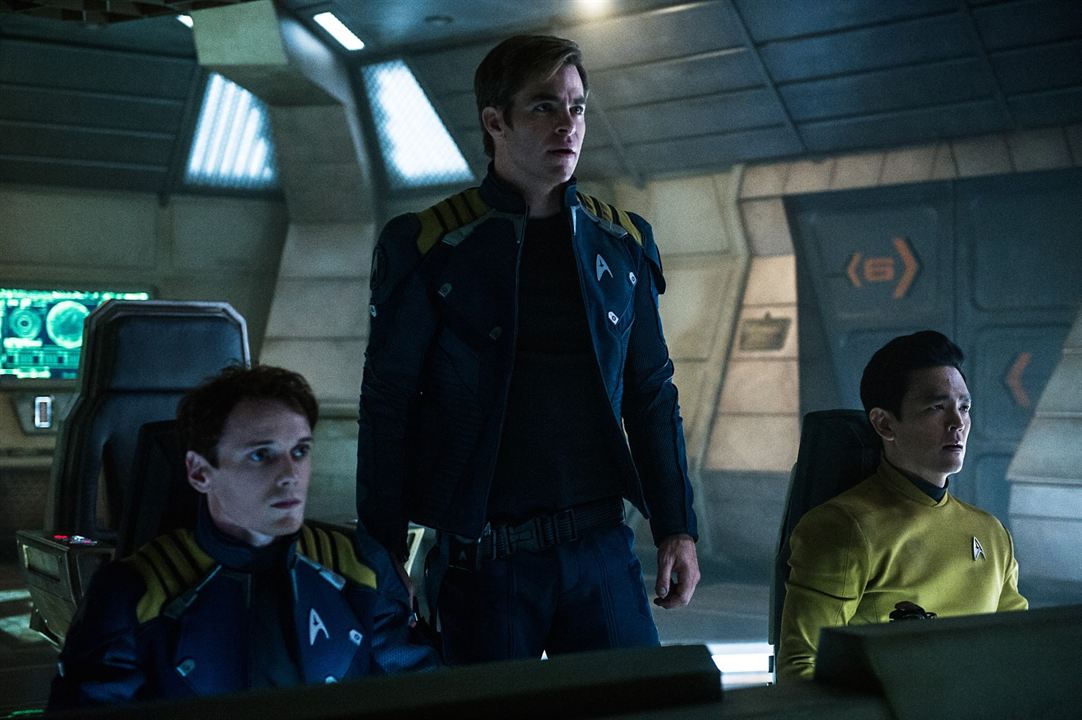 Star Trek Beyond : Bild Chris Pine, Anton Yelchin, John Cho