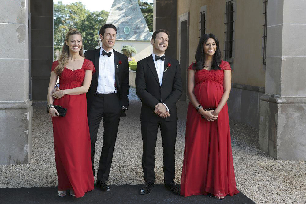 Royal Pains : Bild Brooke d'Orsay, Reshma Shetty, Paulo Costanzo, Mark Feuerstein