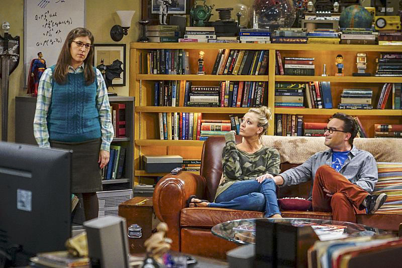 The Big Bang Theory : Bild Kaley Cuoco, Johnny Galecki, Mayim Bialik