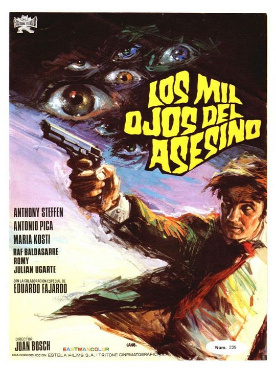 Los mil ojos del asesino : Kinoposter