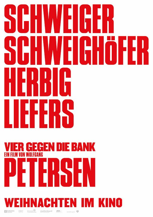 Vier gegen die Bank : Kinoposter