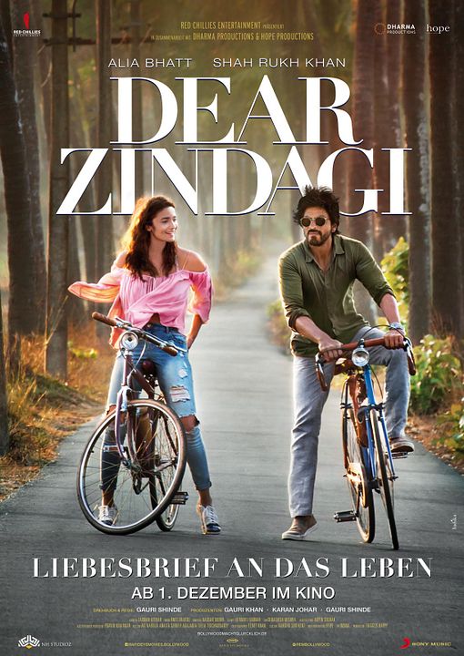 Dear Zindagi - Liebesbrief an das Leben : Kinoposter