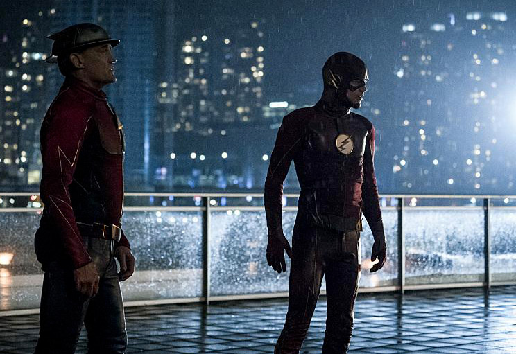 The Flash : Bild Grant Gustin, John Wesley Shipp