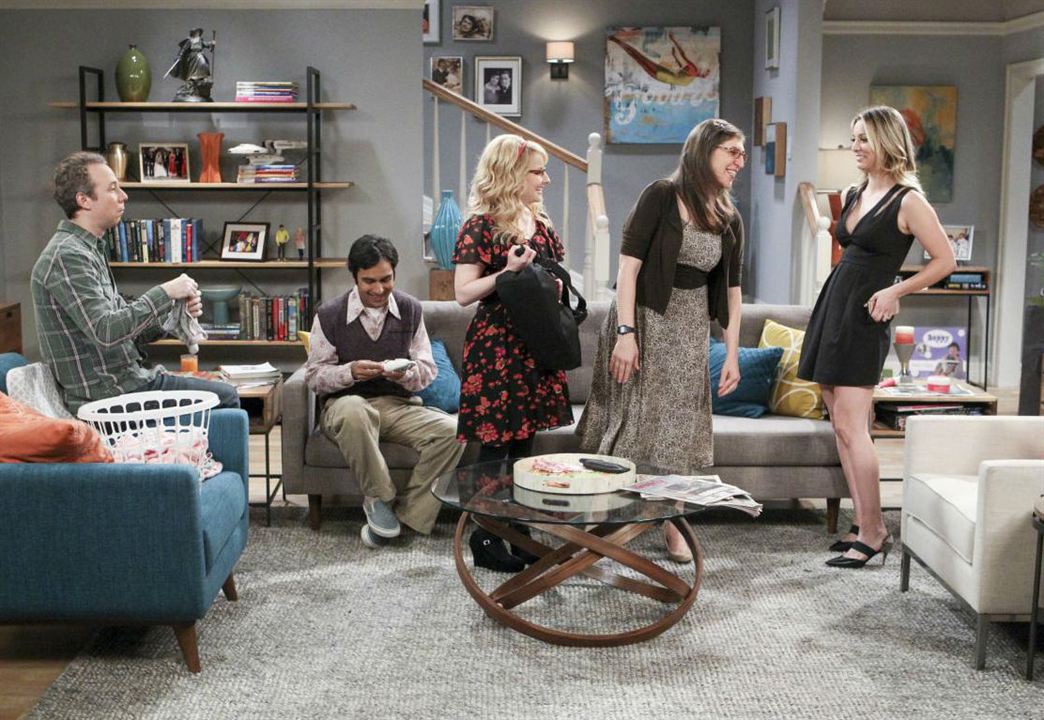 The Big Bang Theory : Bild Kunal Nayyar, Melissa Rauch, Kevin Sussman, Kaley Cuoco, Mayim Bialik
