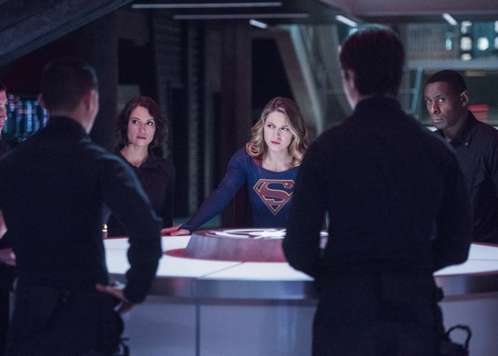 Supergirl : Bild Melissa Benoist, Chyler Leigh, David Harewood