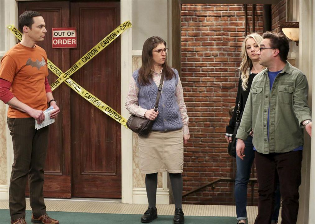 The Big Bang Theory : Bild Jim Parsons, Johnny Galecki, Kaley Cuoco, Mayim Bialik