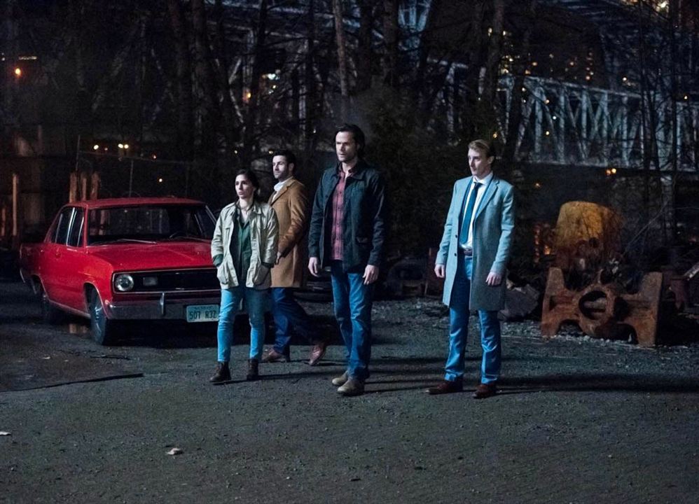 Supernatural : Bild Darren Adams, Jared Padalecki, Shoshannah Stern, Adam Fergus