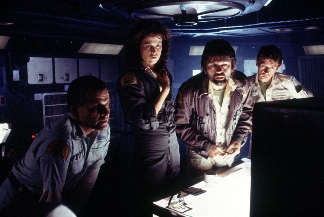 Alien - Das unheimliche Wesen aus einer fremden Welt : Bild Ian Holm, Sigourney Weaver, Tom Skerritt, John Hurt