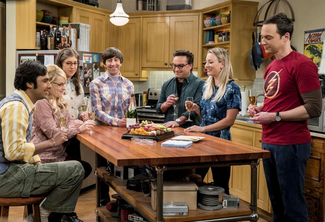 The Big Bang Theory : Bild Jim Parsons, Mayim Bialik, Kaley Cuoco, Kunal Nayyar, Melissa Rauch, Simon Helberg, Johnny Galecki