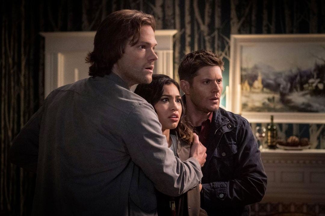 Supernatural : Bild Jensen Ackles, Kara Royster, Jared Padalecki